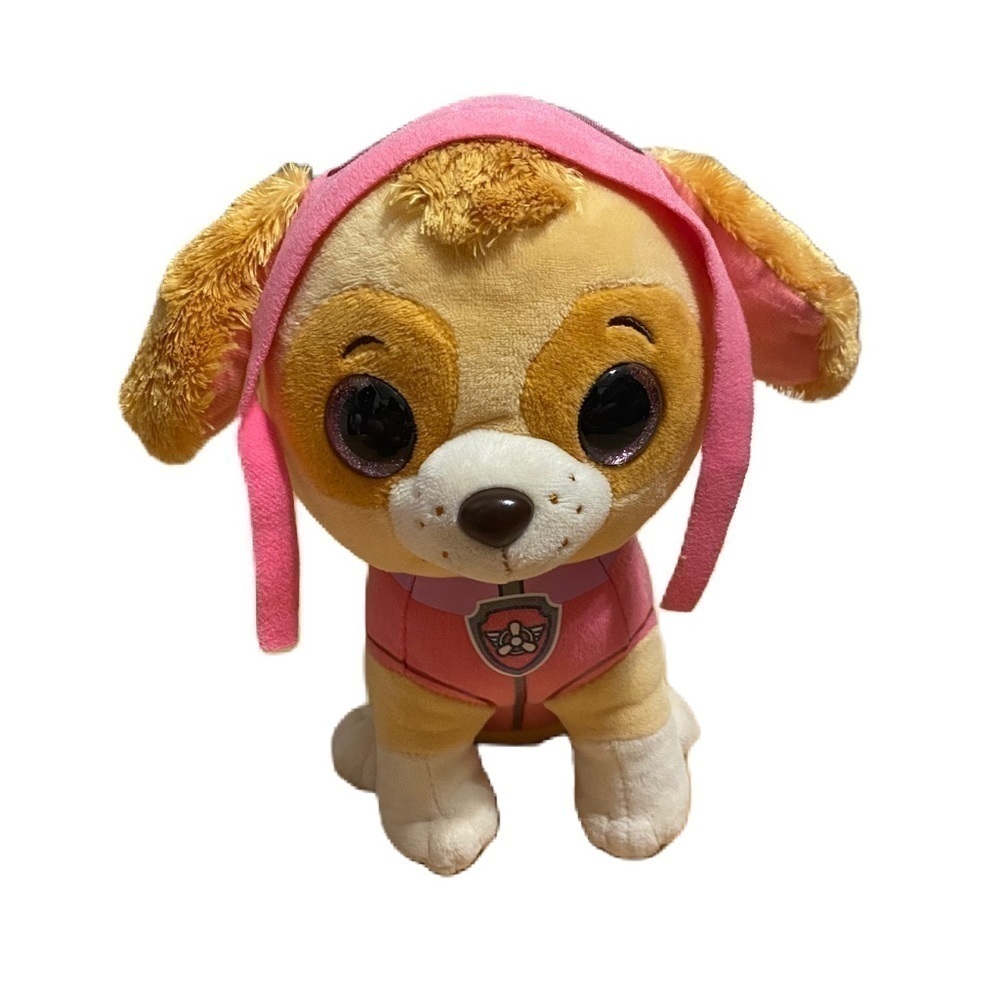 TY Beanie Boo Paw Patrol Skye Plush Stuffed Animal Cockapoo Pink Dog Puppy